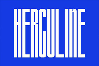 Herculine – Condensed Font高大纤细时尚浓缩几何风杂志海报标题LOGO电影封面设计无衬线英文字体