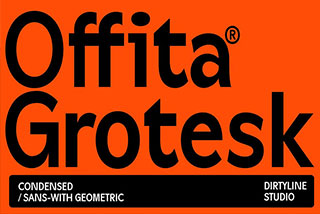 Offita Modern Sans Branding Font现代几何时尚杂志海报设计无衬线英文字体