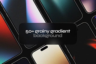 50+款噪点颗粒纹理渐变抽象背景图片设计素材 Grainy Gradient Pro Background
