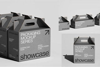 3款高级质感产品礼品包装纸盒设计设计效果样机展示PSD模板素材 CG_Packaging Mockup Series